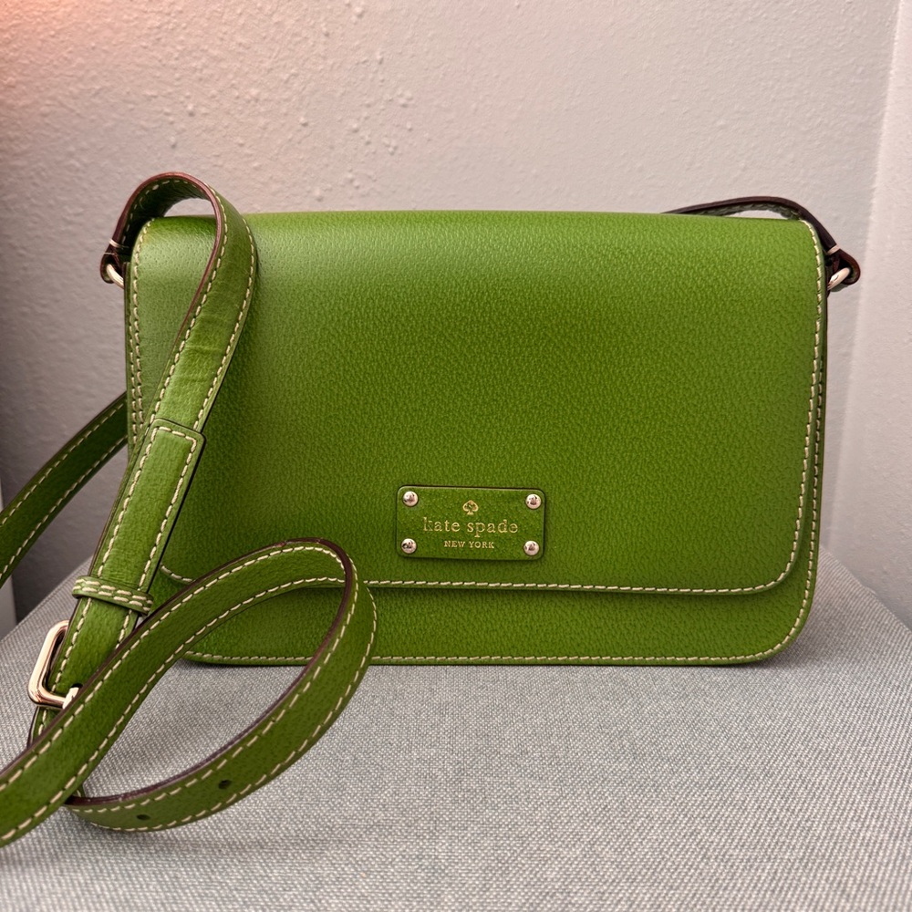 Kate Spade Green Leather Satchel